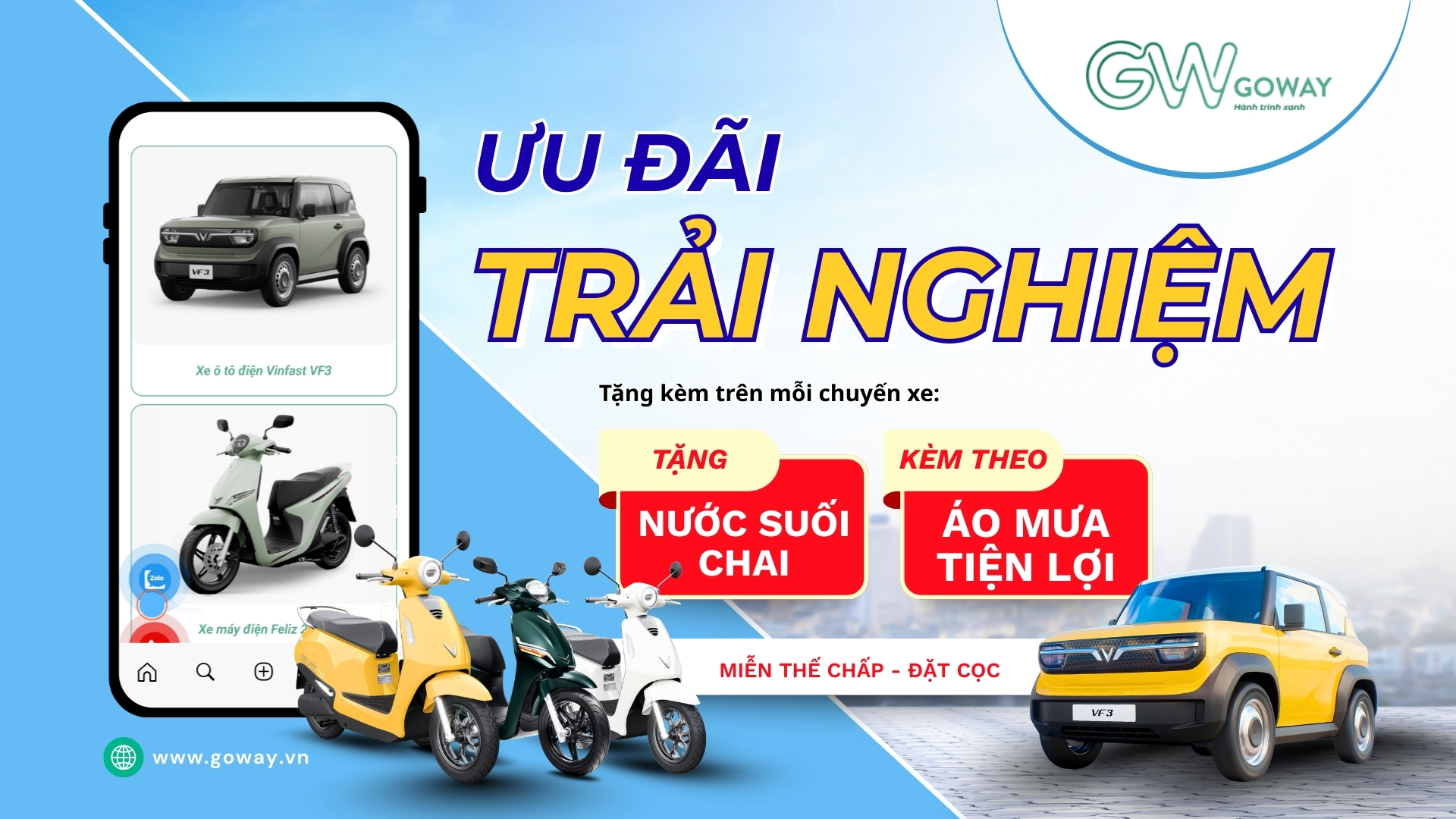 thuê xe điện tự lái Quảng Ngãi Ưu đãi Goway (3)