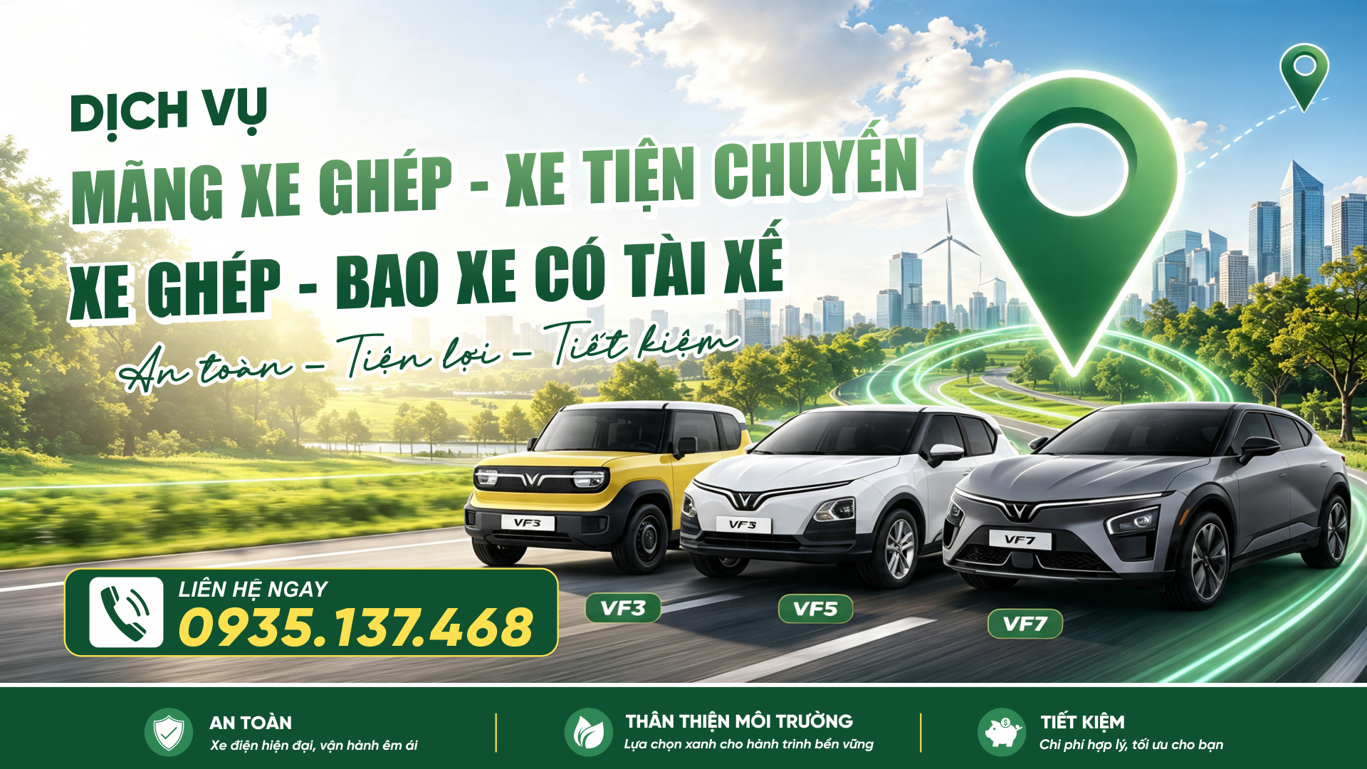 Dịch vụ xe ghép Quảng Ngãi