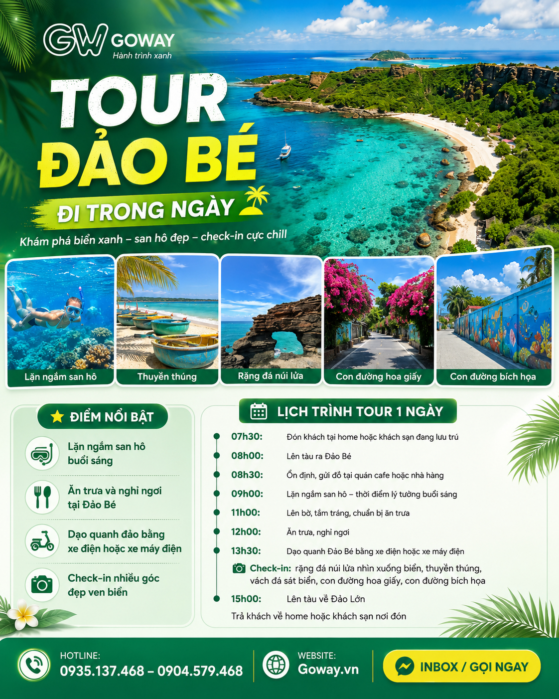 Tour Đảo Bé